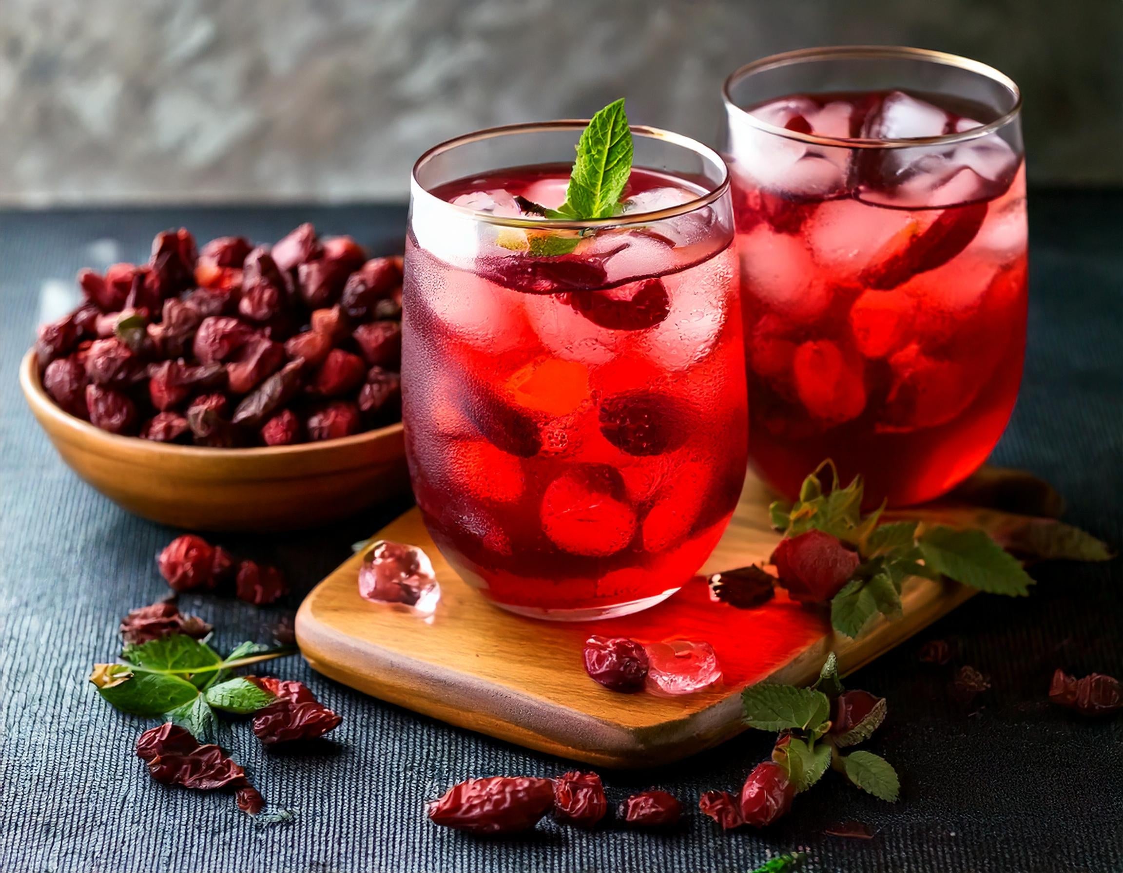 Iced Hibiscus Tea