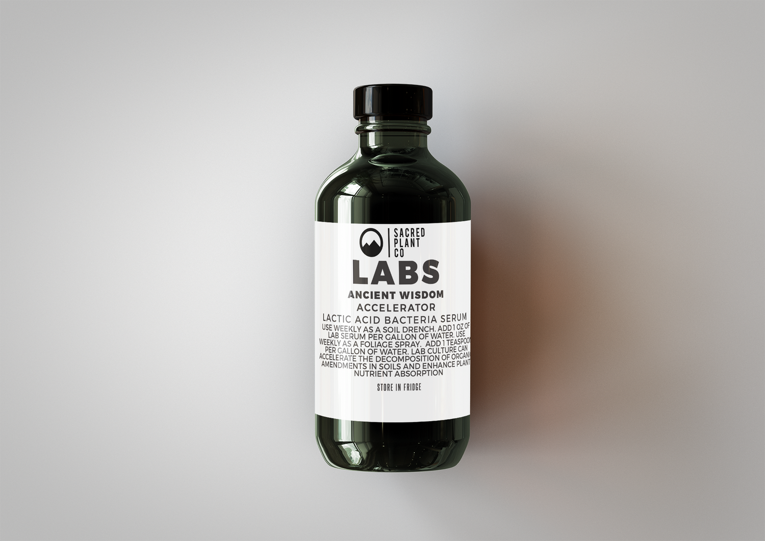 Bottle Of Sacred Plant Co LABS KNF Accelerator input.