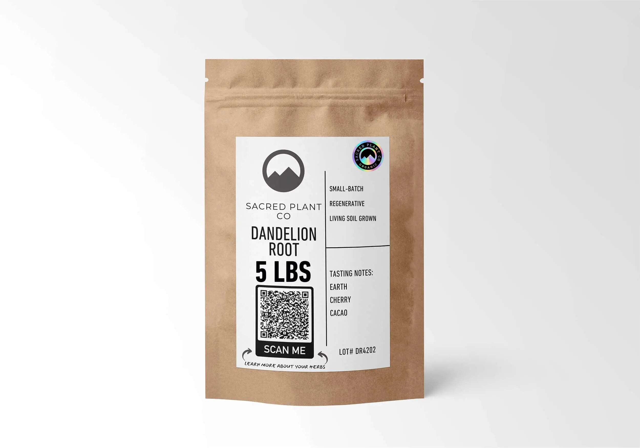 Organic & Organic Naturally Grown Dandelion Root, Cut & Sifted (Taraxacum officinale) for Detox Tea & Tinctures
