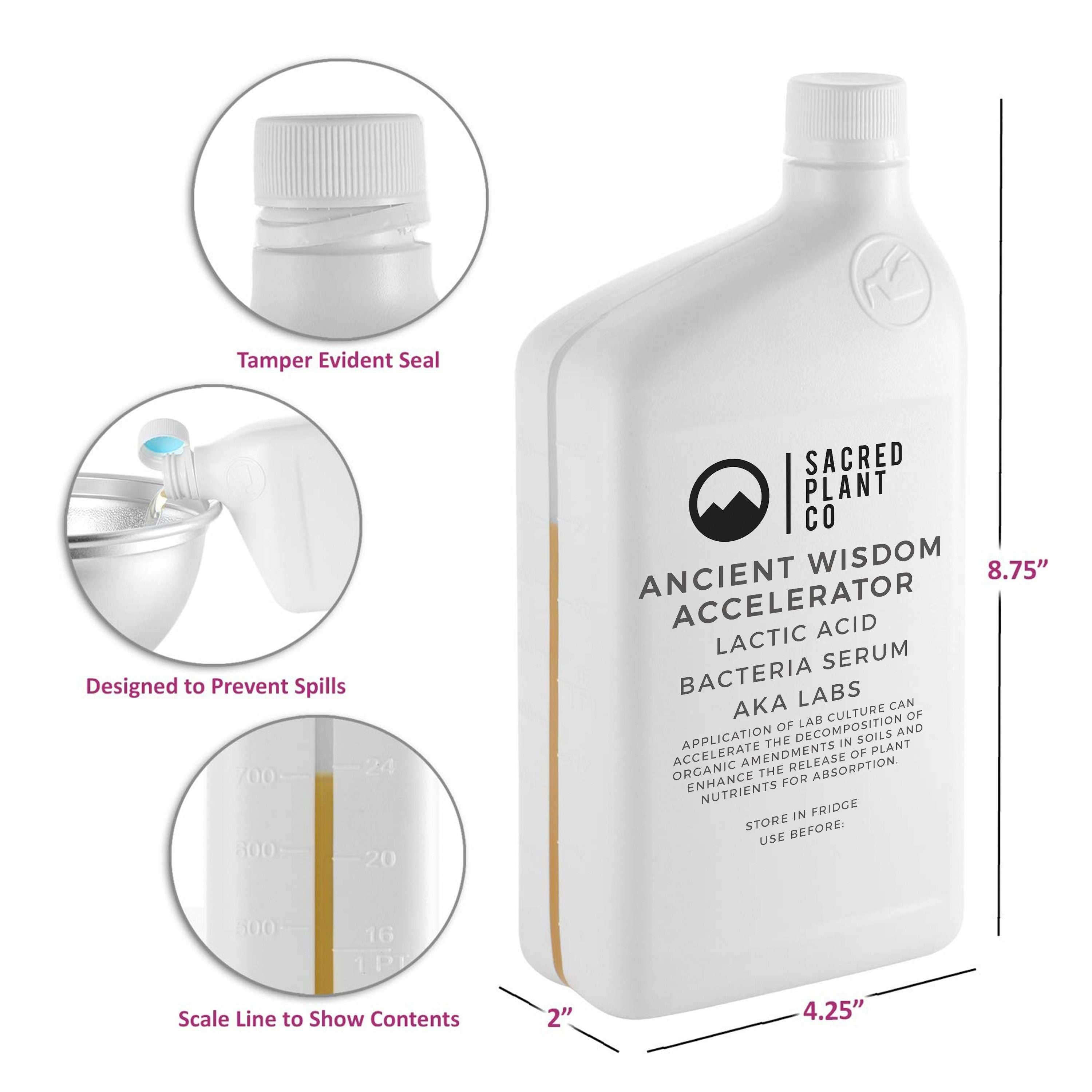 Accelerator - Lactic Acid Bacteria Serum for Enhanced Plant Growth by Sacred Plant Co Natural Soil Enhancements Ancient Wisdom | KNF Sacred Plant Co