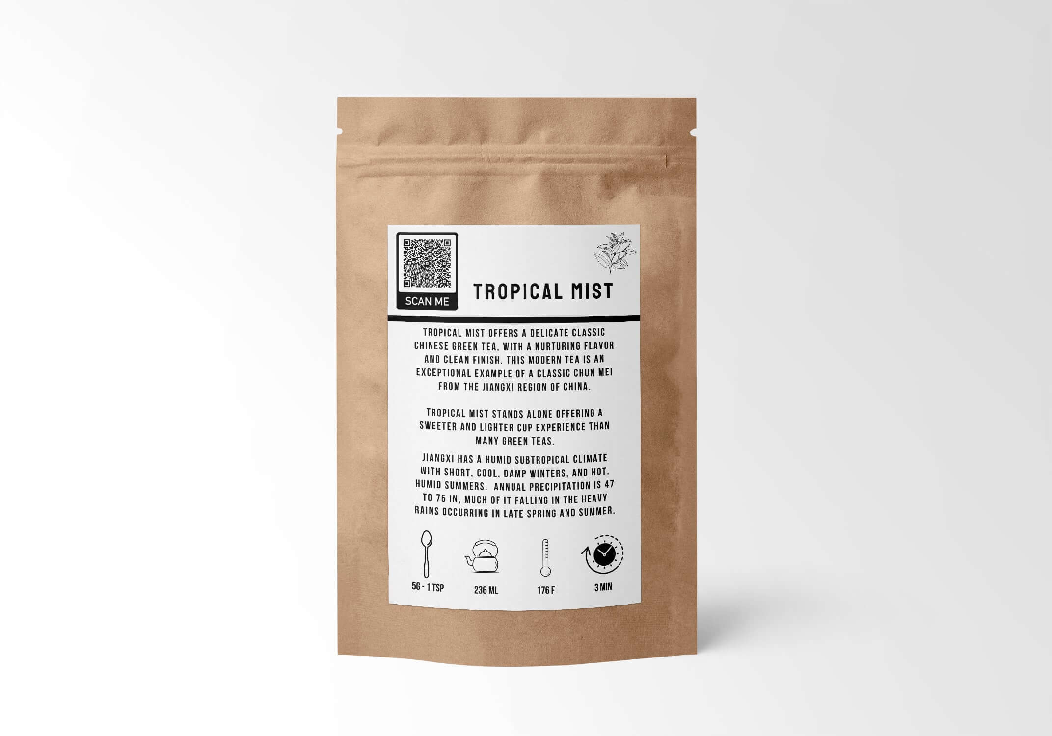 The reverse side of Sacred Plant Co&