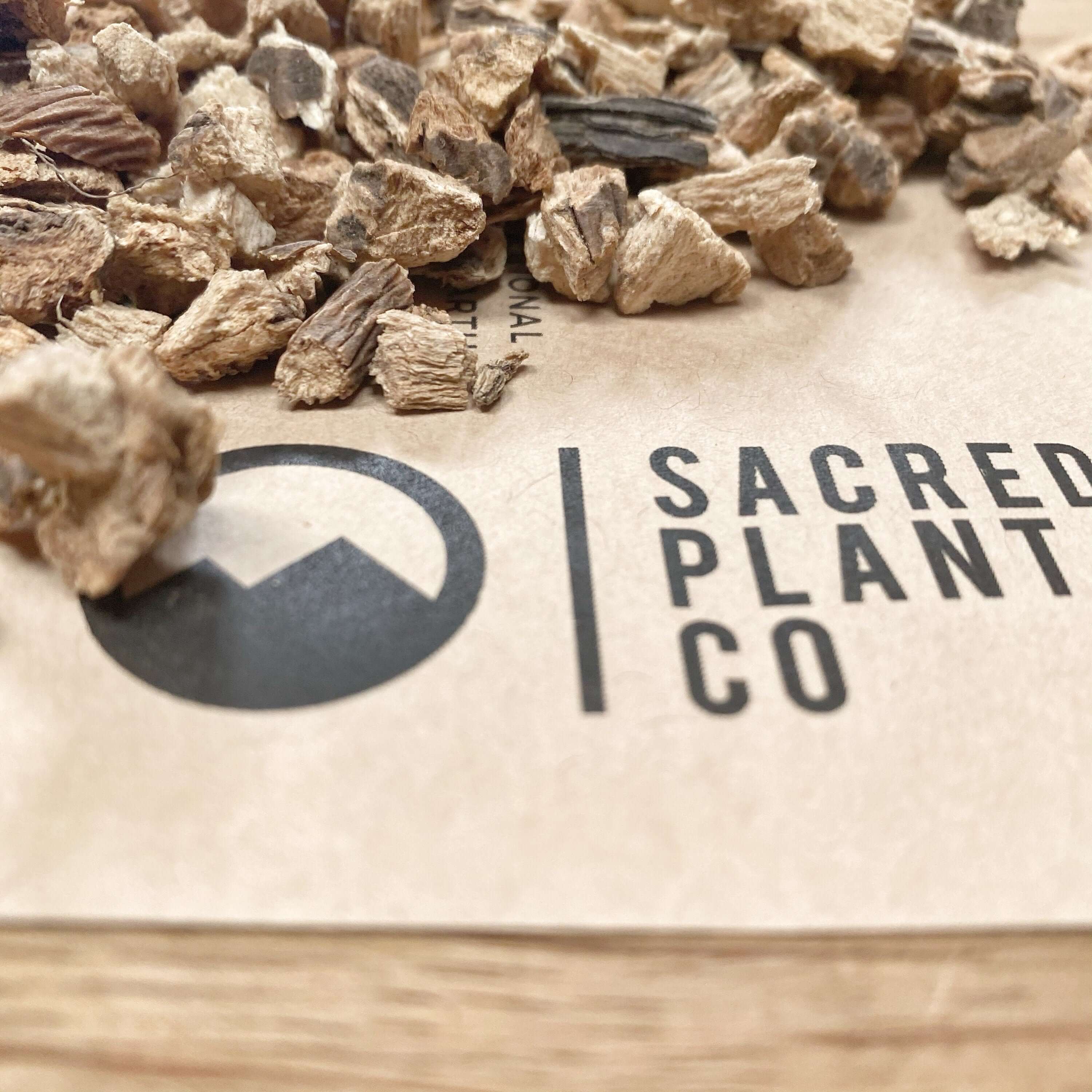 Detailed zoomed in shot of Sacred Plant Co&