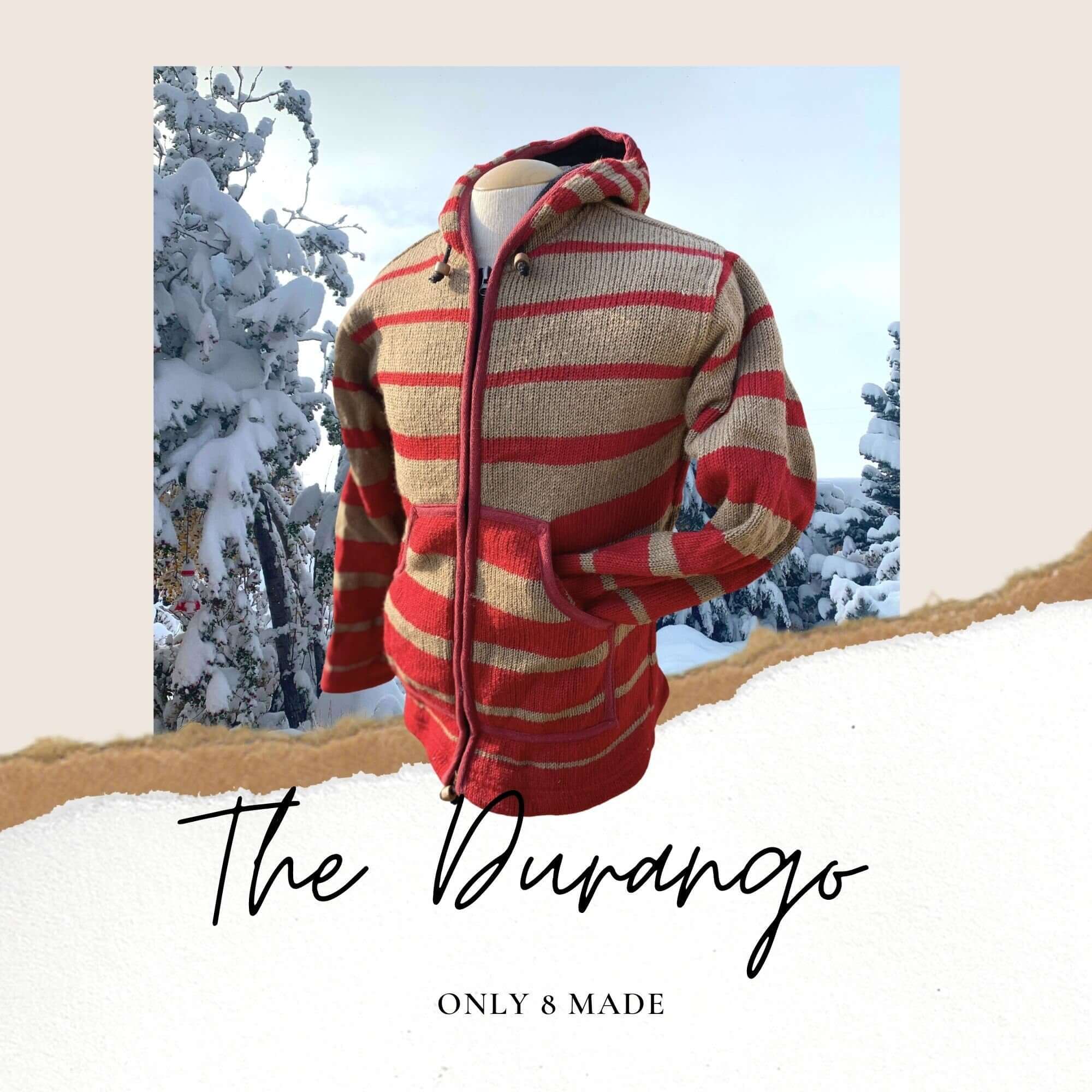Handmade Wool Sweaters | Handmade Wool Jacket | Designed In Colorado | Made In Nepal | Fleece Lined | Winter Jacket
