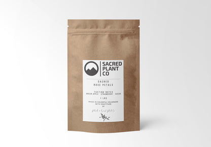 One-pound packaging of Sacred Plant Co&