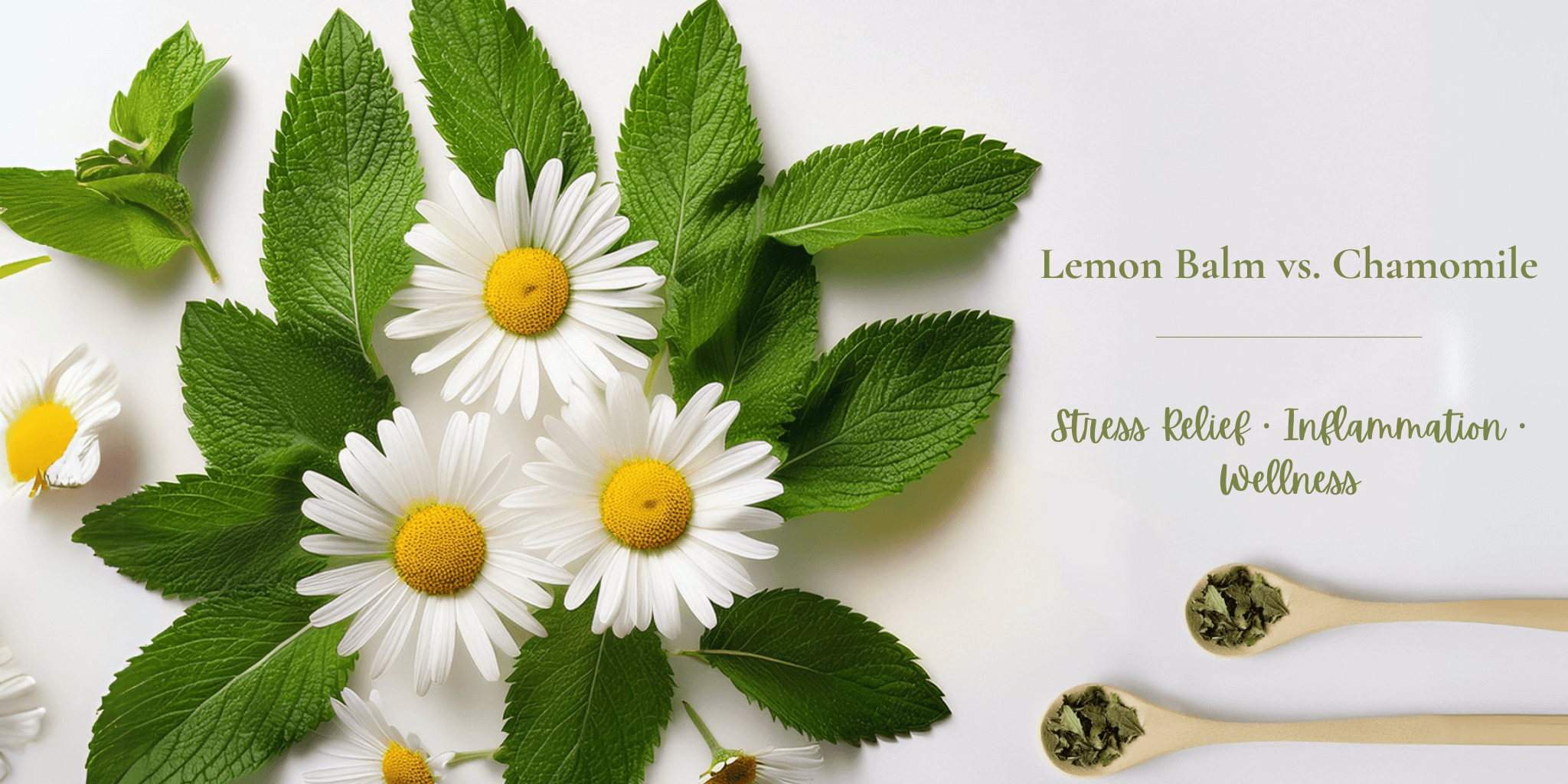 Lemon Balm and Chamomile Flower banner