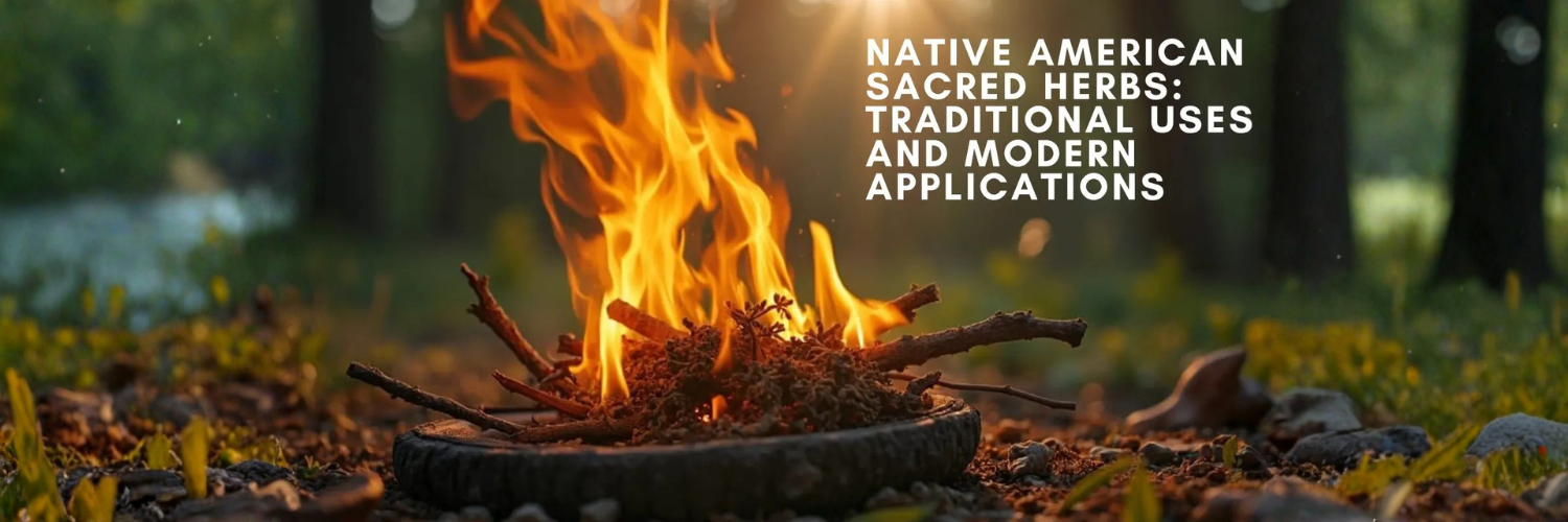 Ceremonial smudging fire burning traditional Native American sacred herbs in abalone shell with warm flames and smoke for spiritual cleansing ritual
