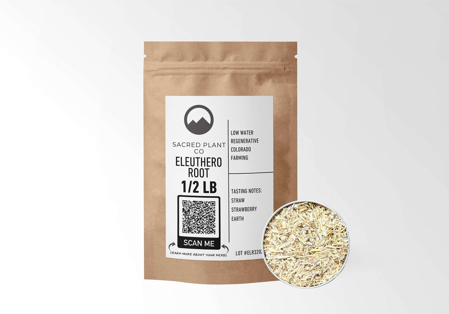 Bulk Siberian Ginseng - Eleuthero Root by Sacred Plant Co