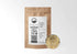 Sacred Plant Co Hawthorn Leaf & Flower 1/2 LB in eco-friendly kraft paper packaging, featuring a sample of the herb in a silver tin, supports cardiovascular health and circulation.