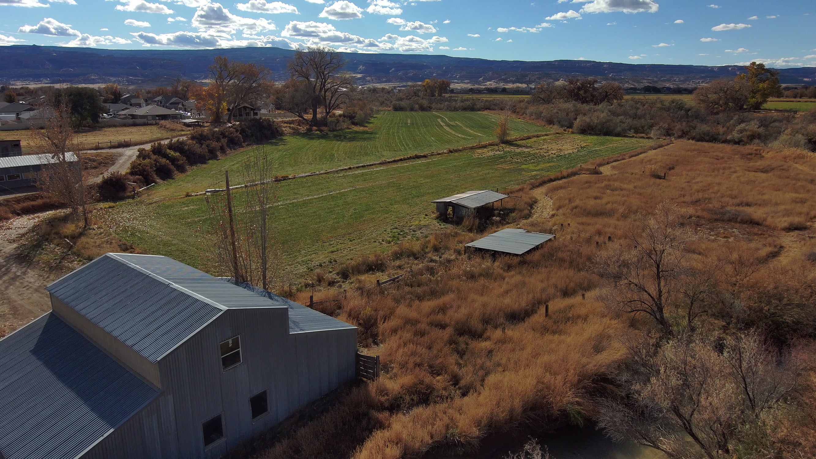 Overhead view of Sacred Plant Co's IMPOSSIBLE Farm a Colorado Herb Farm