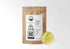 Sacred Plant Co Neem Powder in eco-friendly kraft paper packaging, sample in a silver tin, used as a natural remedy for supporting skin health, promoting oral hygiene, and enhancing immune function.