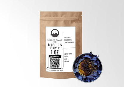 Blue Lotus Flower, Whole Dried Nymphaea Caerulea | Single-Origin, Lab-Tested