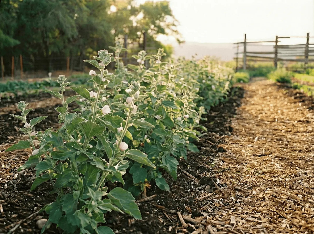 Marshmallow Leaf, Whole Loose Leaf (Althaea officinalis): Dried Mallow Tea Herb, US-Grown Sancta Herba Reserve