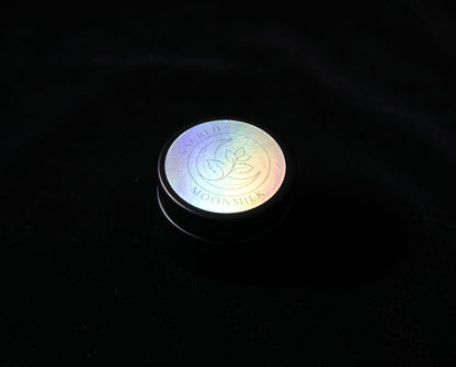 Sacred Plant Co Moonmilk Botanical Night Balm, a handmade mugwort night balm in a matte glass jar