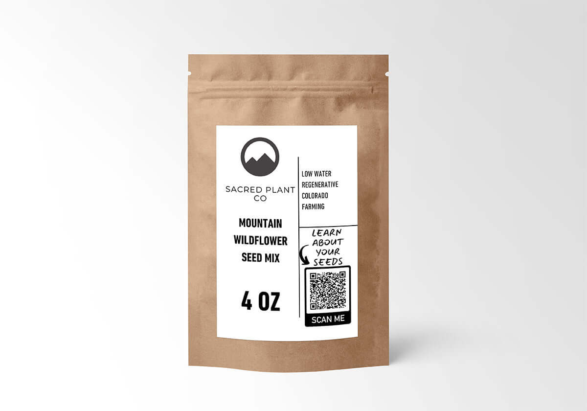bags of wildflower seeds Rocky Mountain Wildflower Seed Mix for High Elevations 1 lb