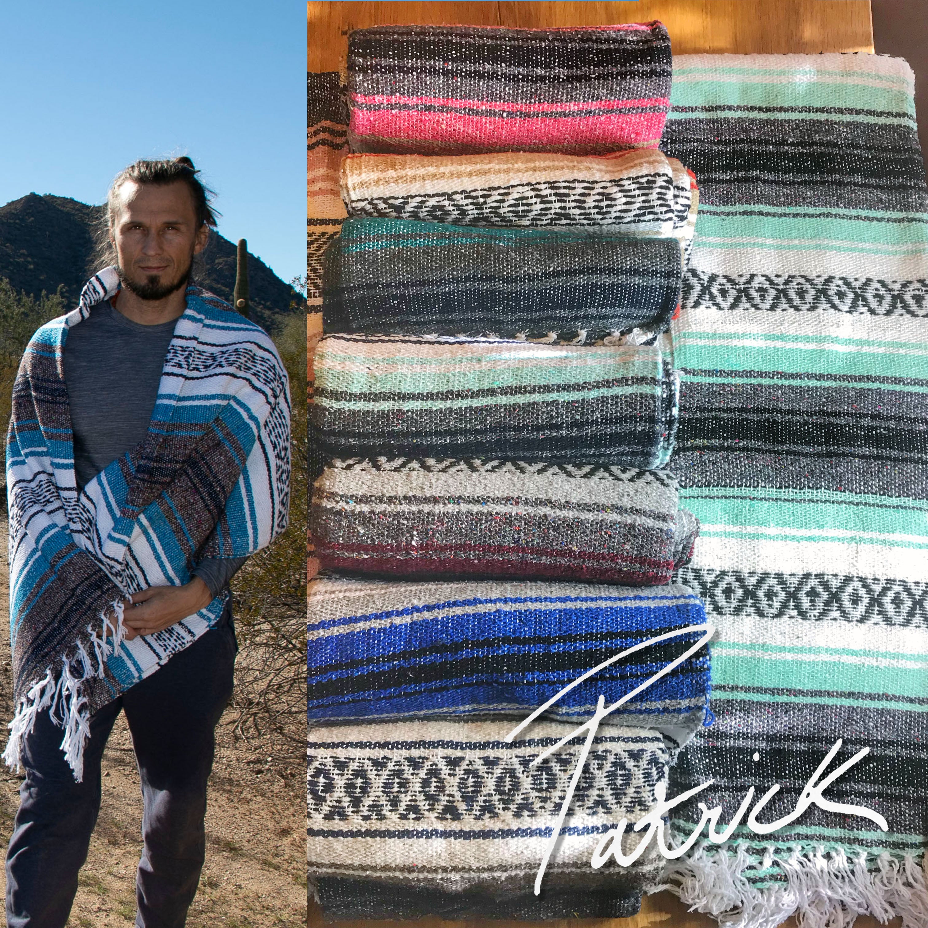 Handmade Mexican Blanket | Serape | Mexican Blanket 100% handmade