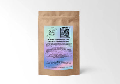 Lemon Balm, Sancta Herba Reserve Dawn Harvest, Cut &amp; Sifted Melissa officinalis Loose Leaf Tea, 1 oz (Lot 02, Limited to 108 Bags)