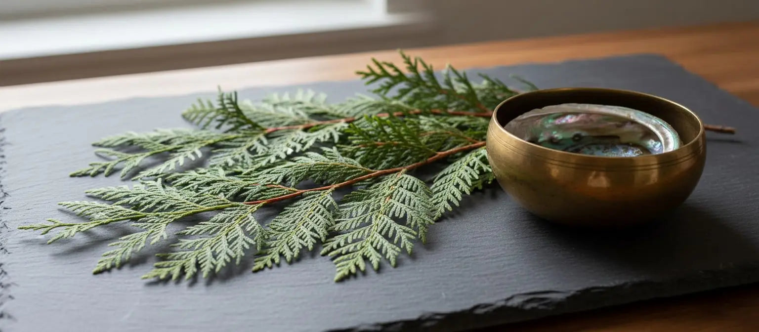Sacred Plant Co White Cedar Sprigs – Premium Wildcrafted Evergreen (Thuja occidentalis)