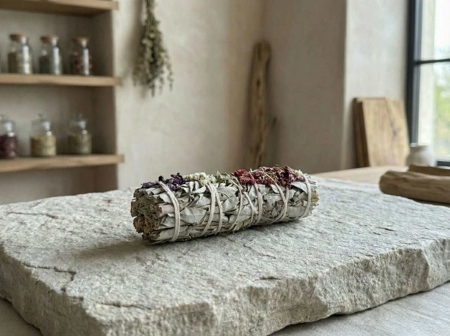 Large ceremonial grade white sage smudge sticks bundle for spiritual cleansing and energy clearing rituals