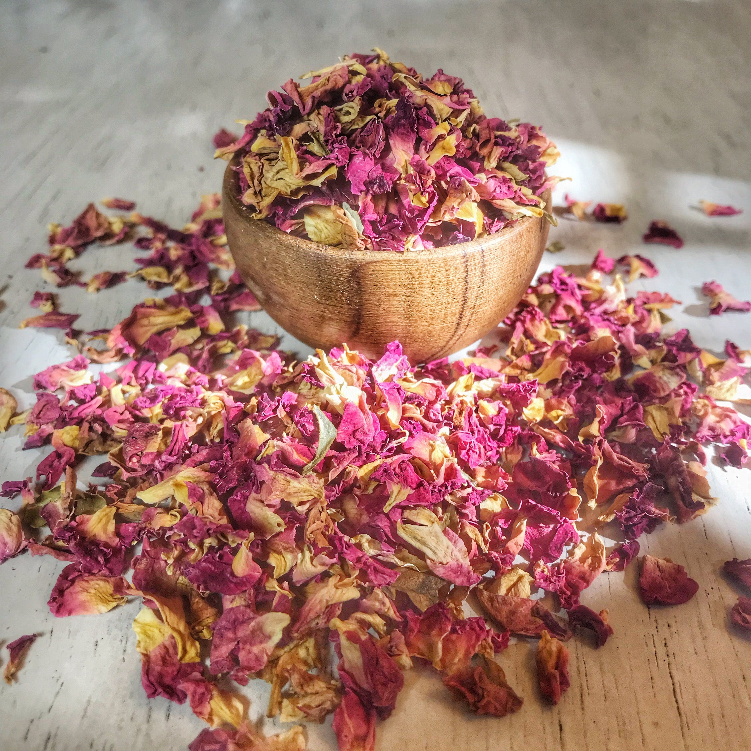 Rose Petals Bulk - Premium Quality Dried Rosa Canina Petals - Sacred Plant  Co