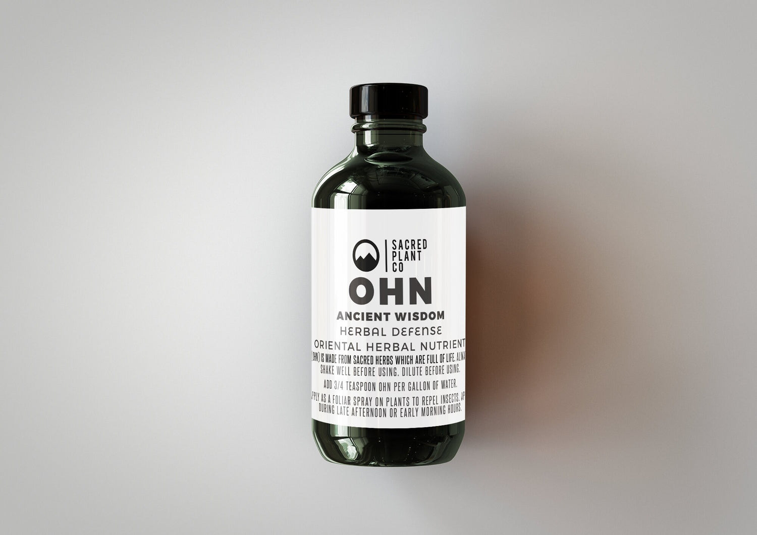 Bottle of our protective HERBAL DEFENSE - OHN, crafted with care at Low Water Colorado Mountain Herb Farm