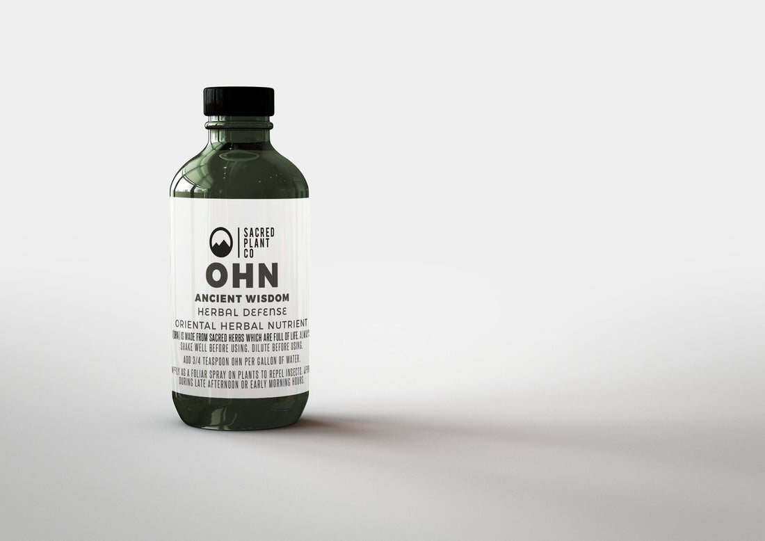 Left cetner bottle of our protective HERBAL DEFENSE - OHN, crafted with care at Low Water Colorado Mountain Herb Farm