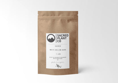 White Willow Bark Bulk - Premium Quality Dried Salix alba Bark - Sacred Plant Co